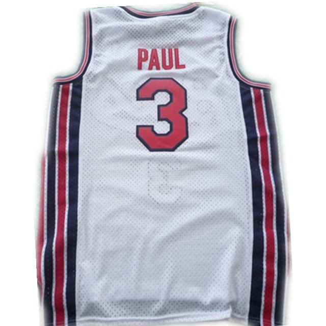  NBA New Orleans Hornets 3 Chris Paul Swingman Throback White Jerseys